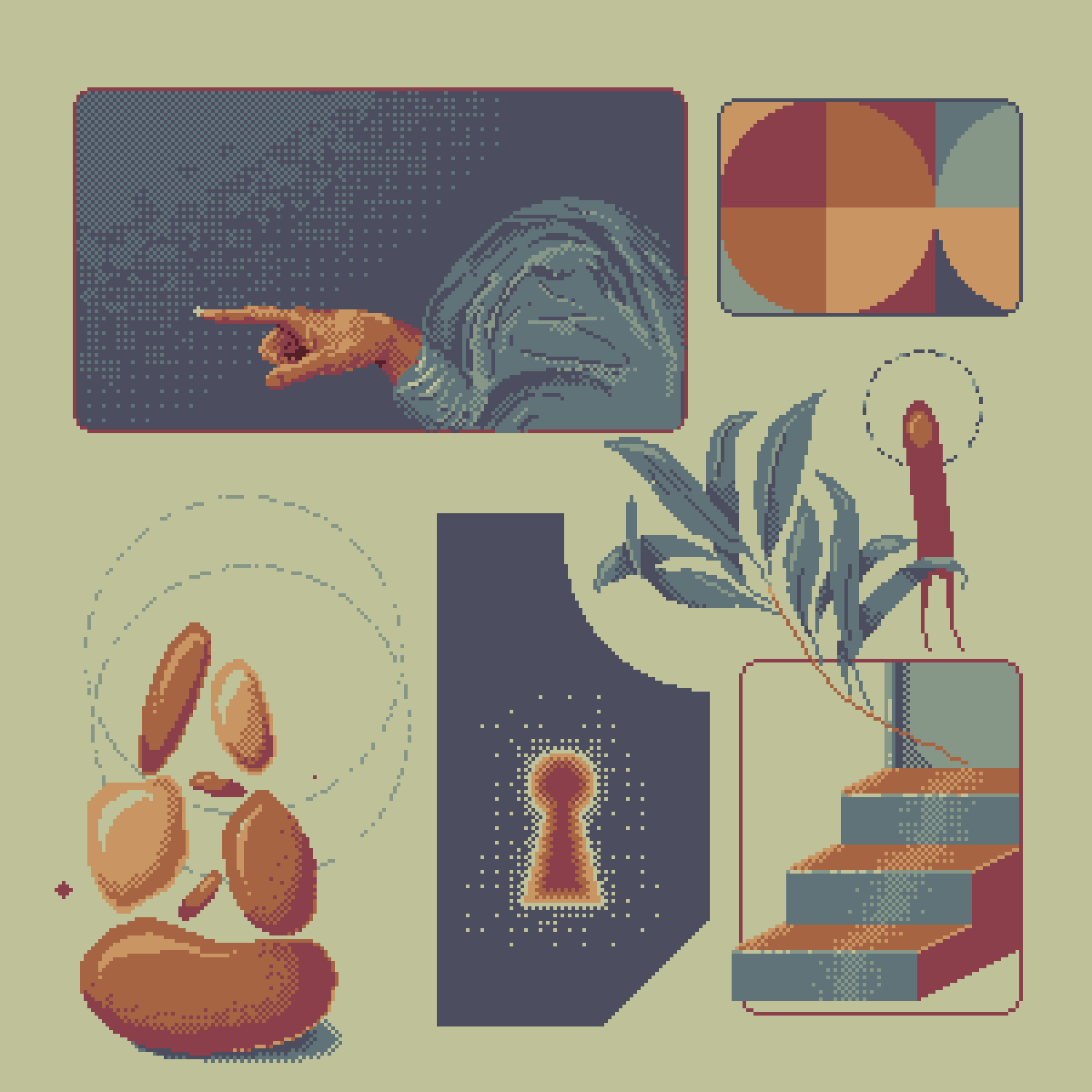 "morning spells" by Brazilian artist Gio Mariani