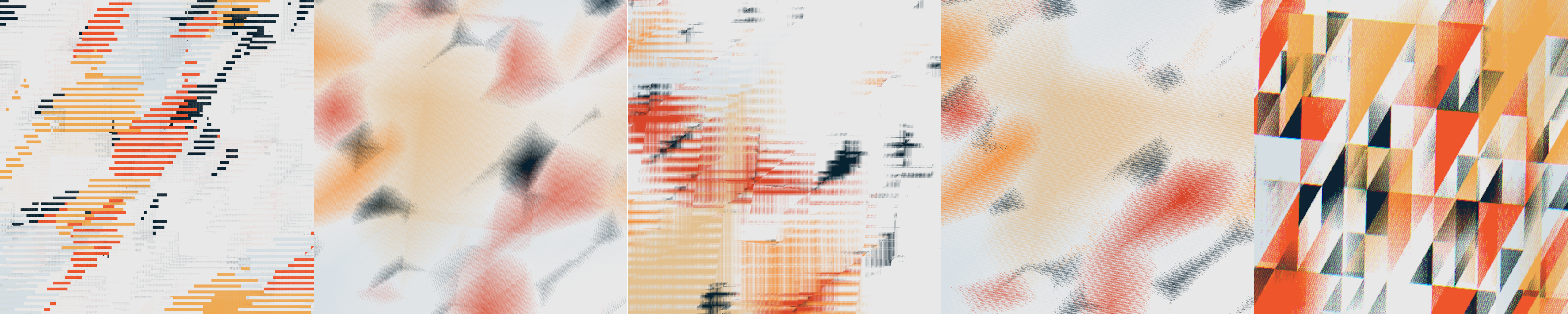 the same iteration rendered with 5 different graphics drivers