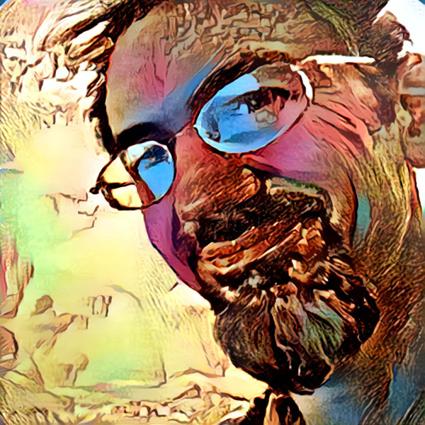 Pic of me put through Deep Dream Generator style transfer