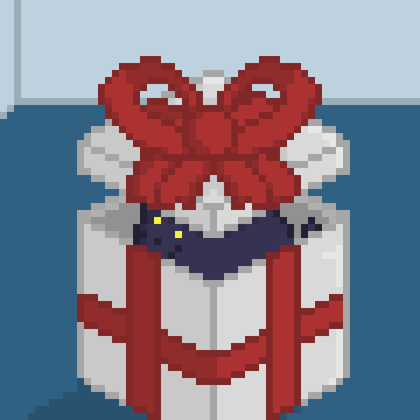 "Gift Cat" ~ https://objkt.com/asset/hicetnunc/600126