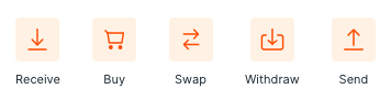 Options available within your Temple Wallet