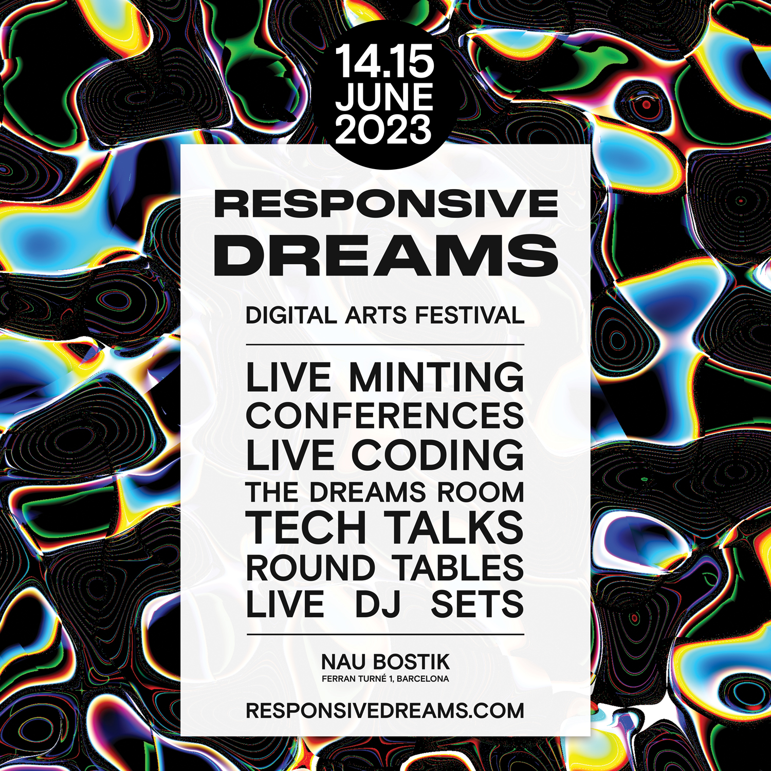 Responsive Dreams - Digital Arts Festival - 14/15 June at Nau Bostik, Barcelona