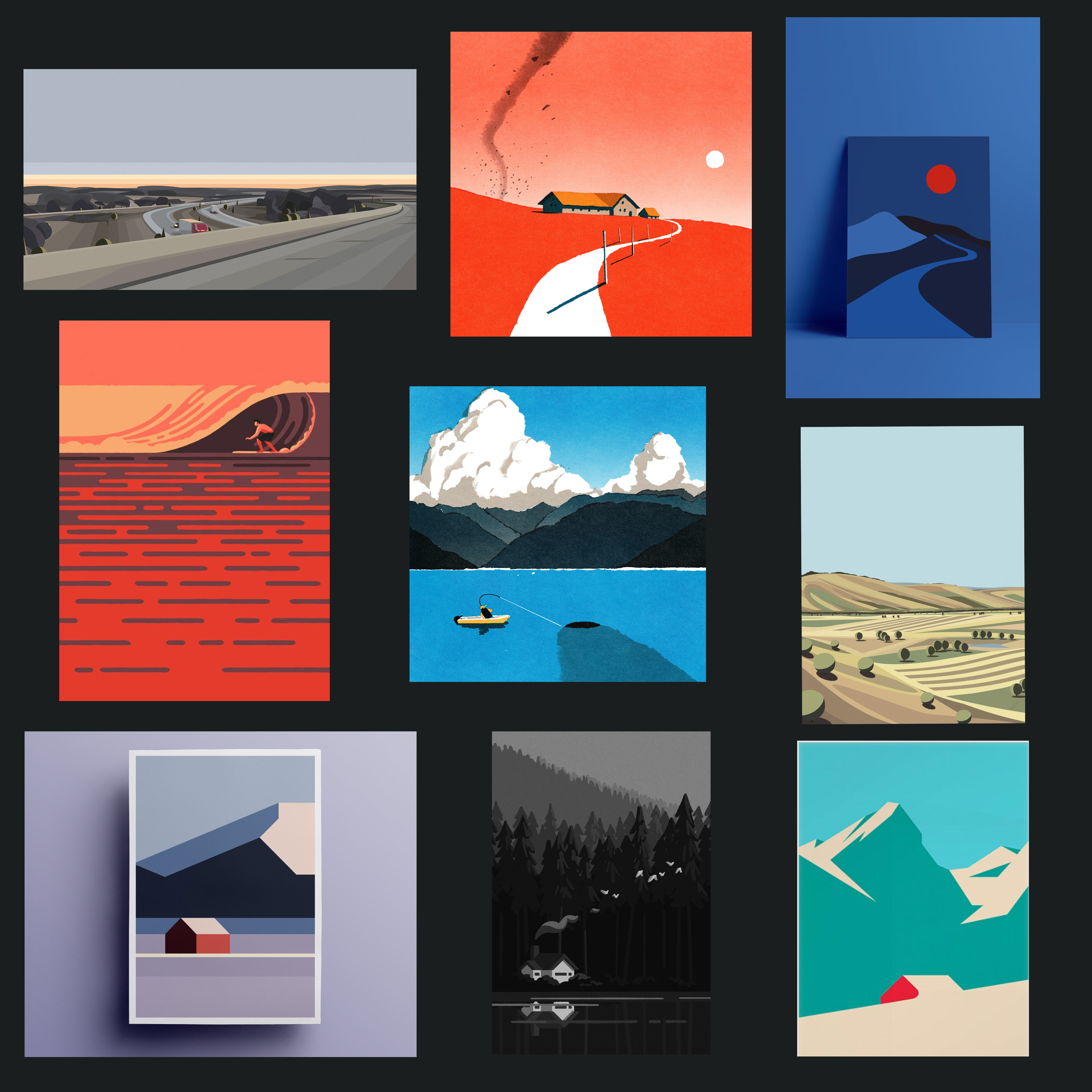 Mood board for Lookouts