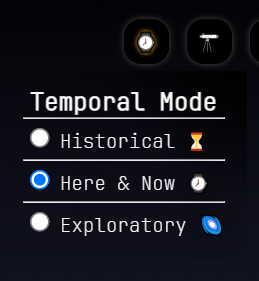 What is this menu? It's a passive setting in the app that affects how the website gives recommendations to the user.