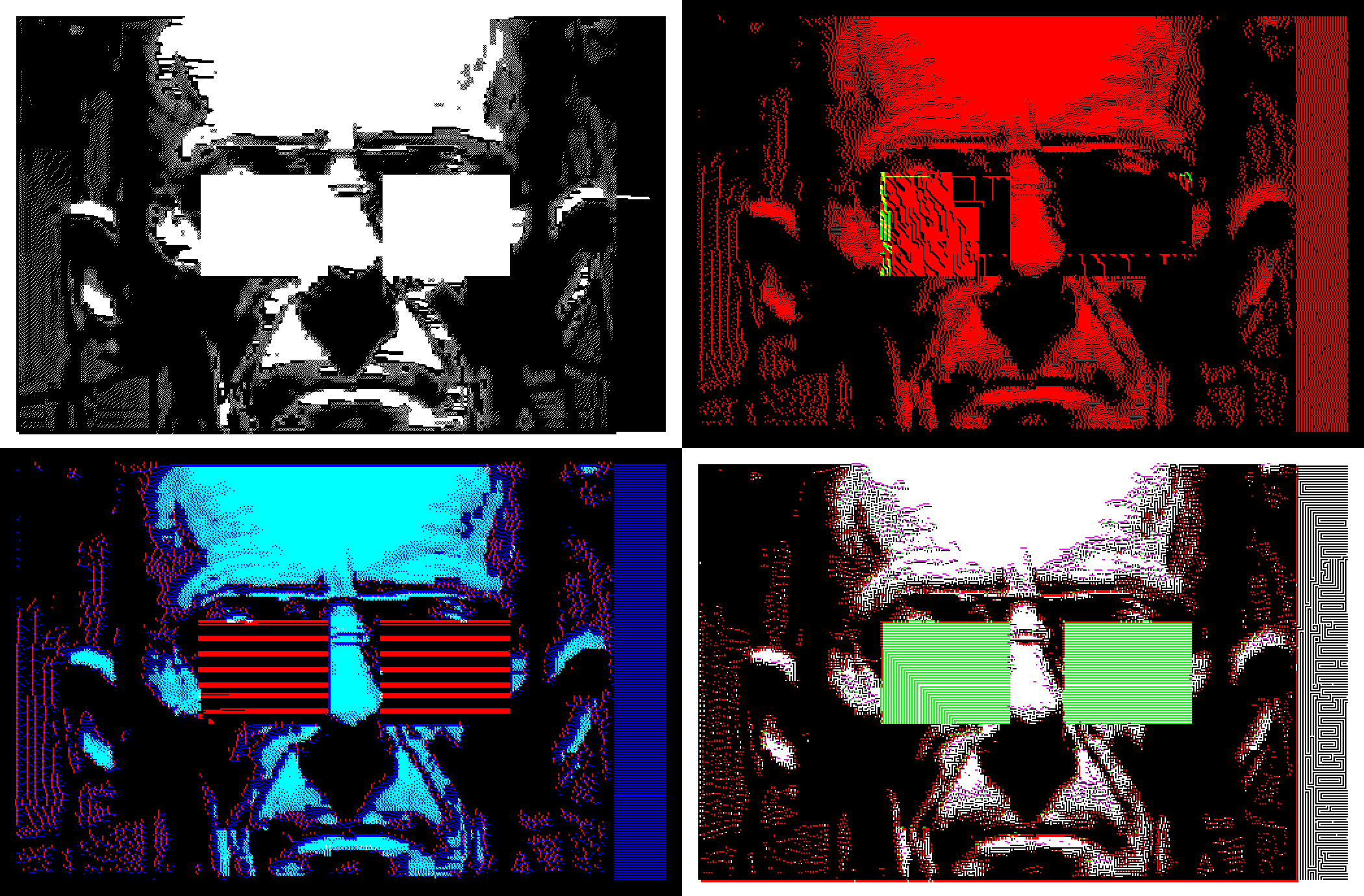 Examples of mono (above) and hi-fi (below) effect stacks.