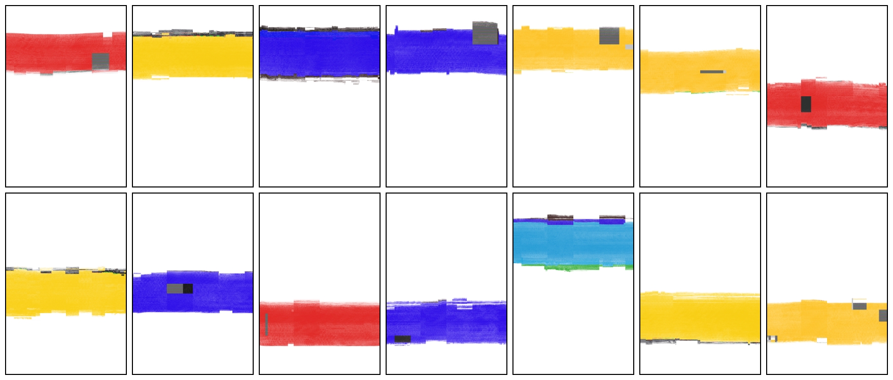 It is an abstract drawing of doors and windows.
