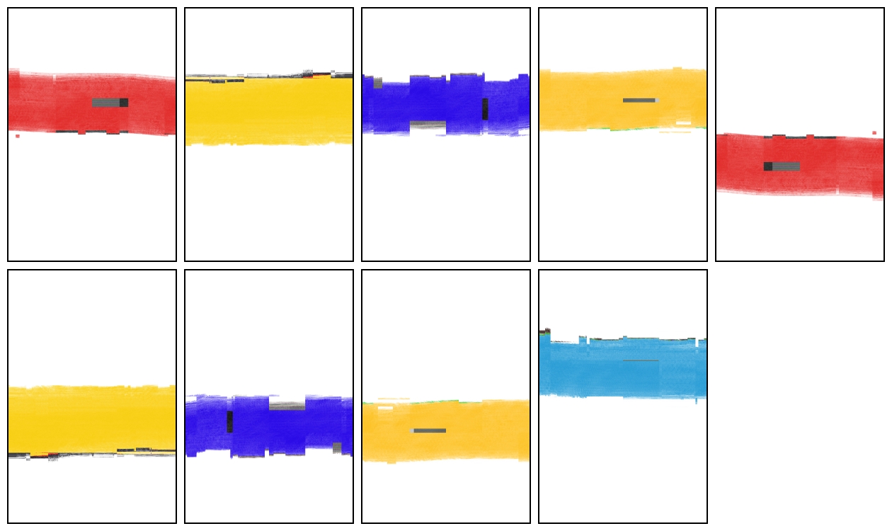 It is an abstract drawing of doors and windows.