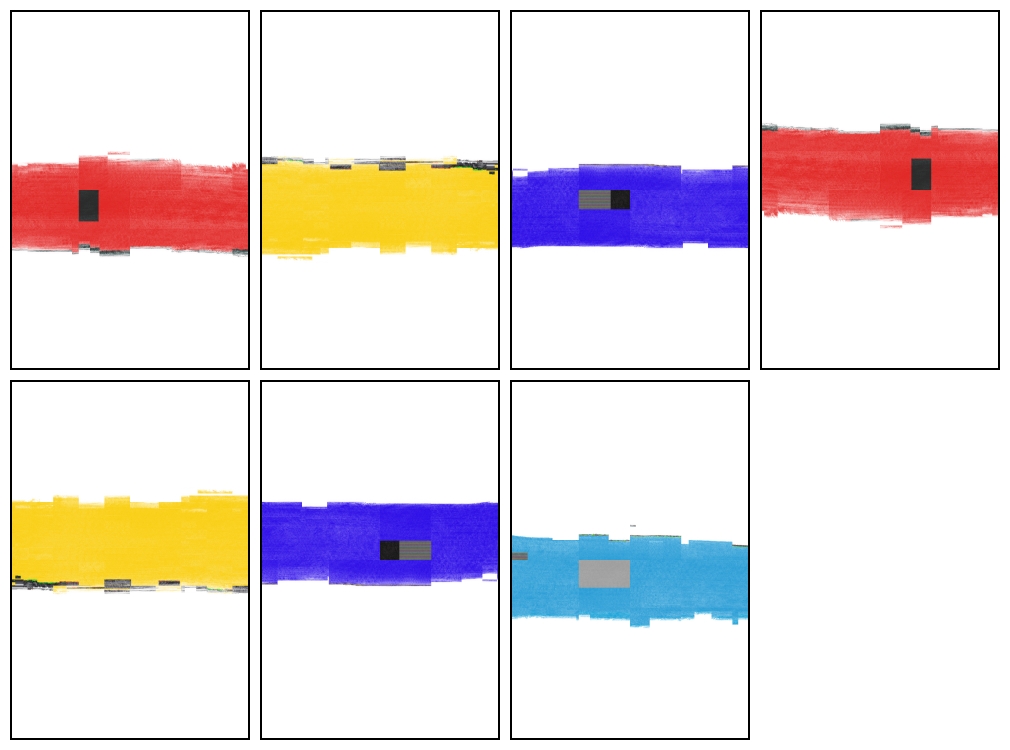 It is an abstract drawing of doors and windows.