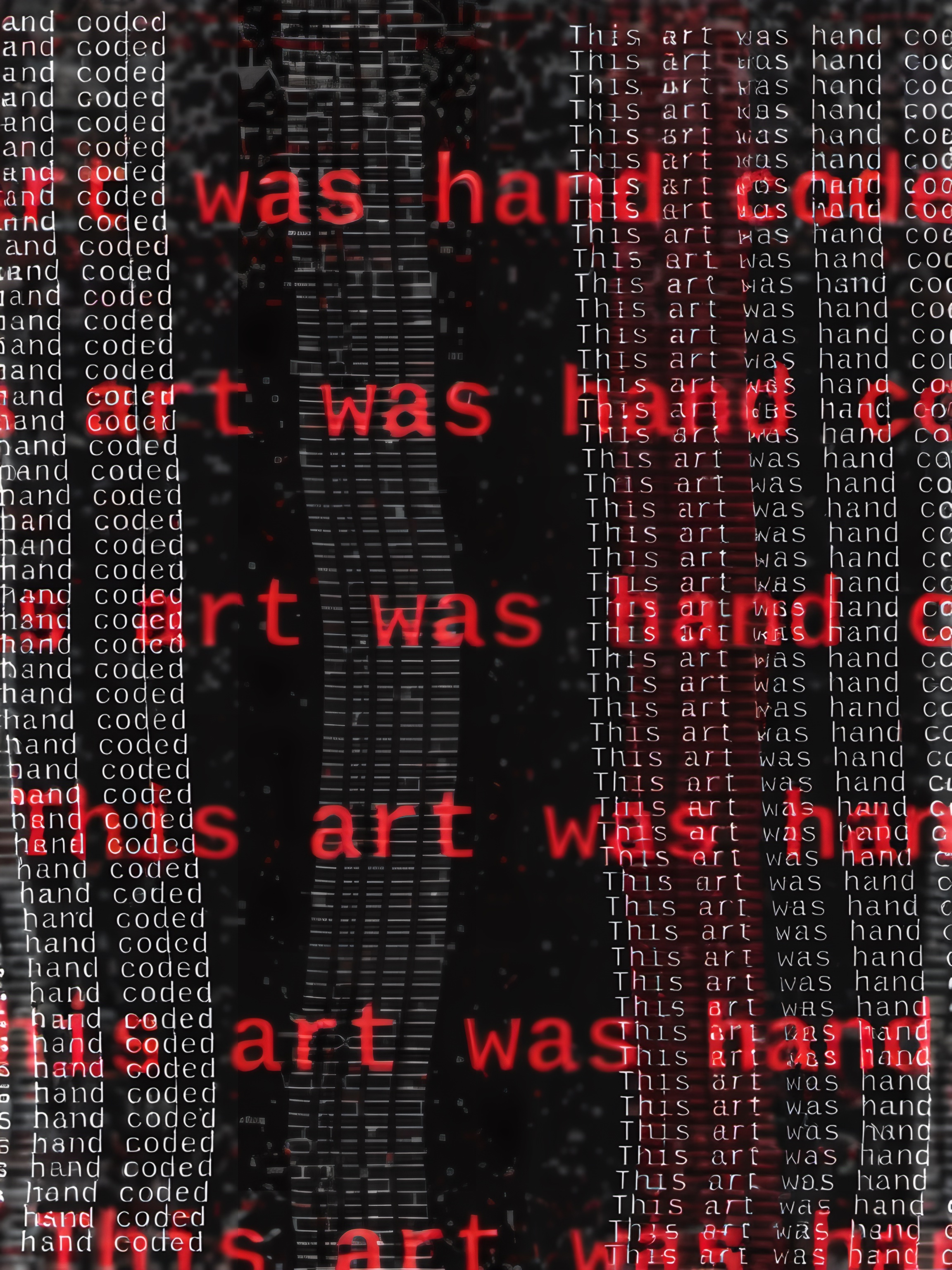 Is it AI art if a human designed it? Iteration #31 minted by Emil Corsillo.