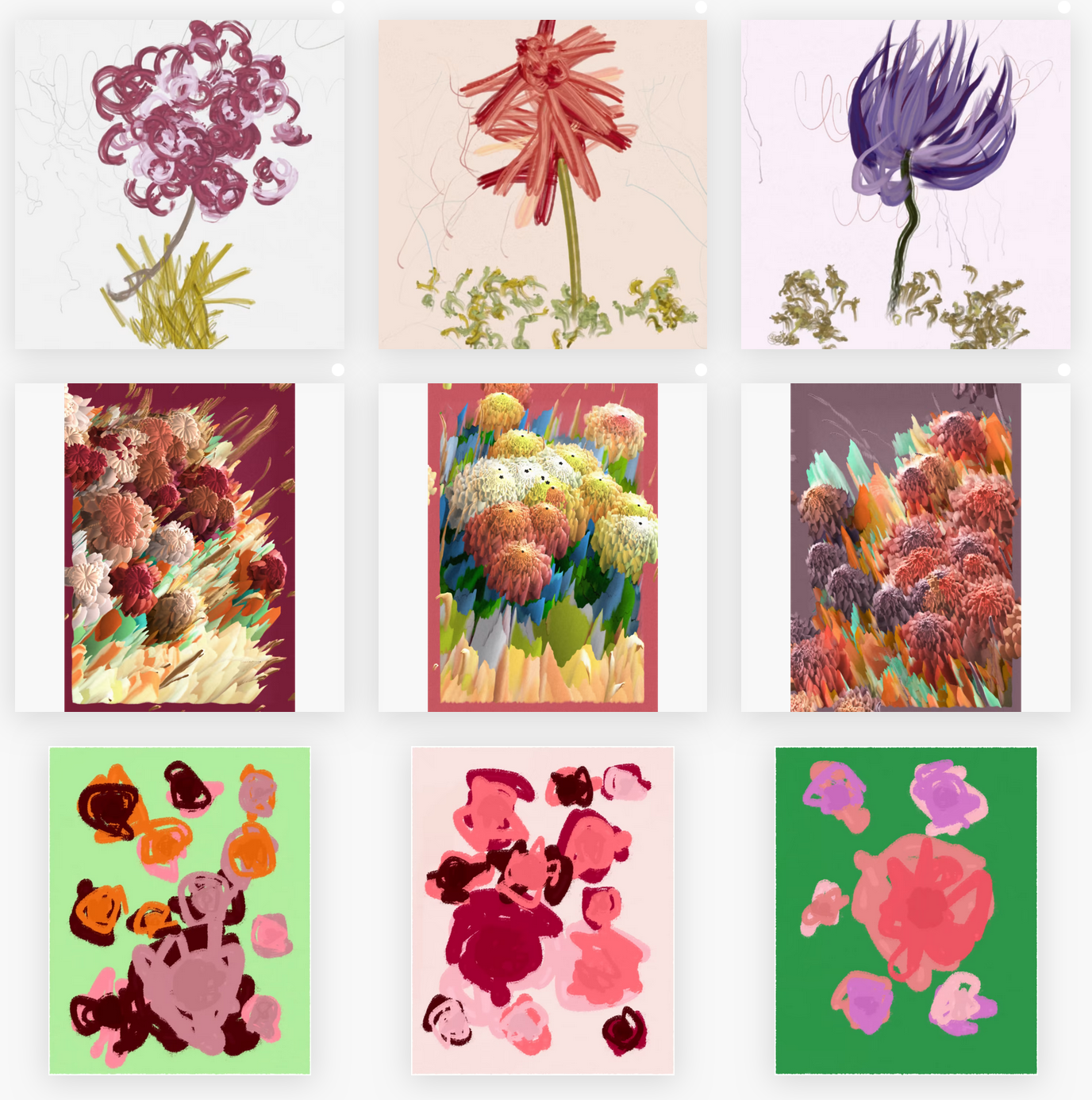 My "fx(flowers)" grid