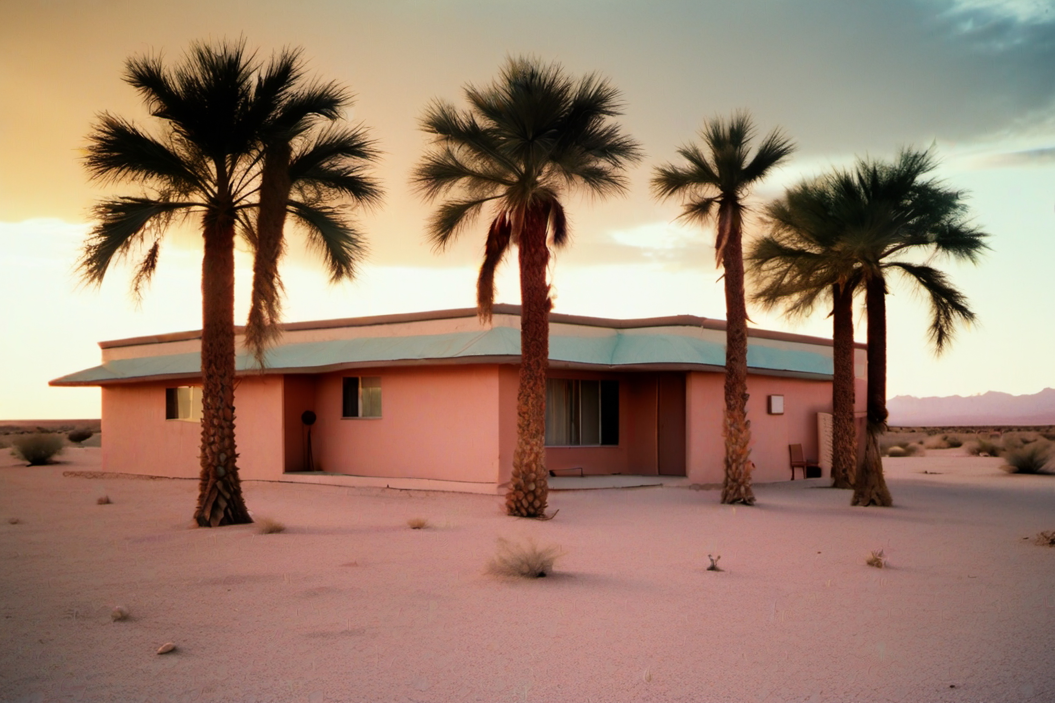 "Lonely Landscapes #109" by Danielle King. AI artwork in the private collection of Claus Wilke.