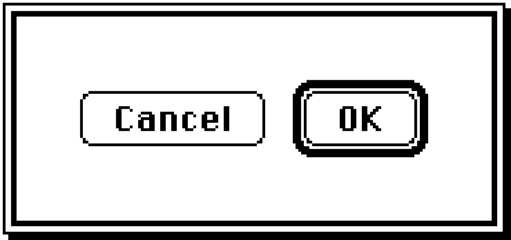 The system alert is the simplest form of a dialog box
