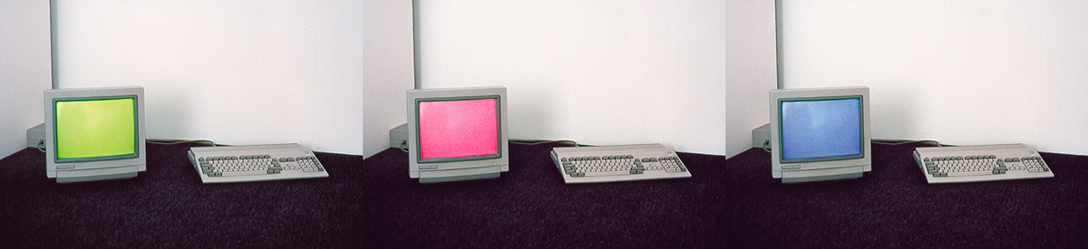 Couleur minute, 1990 - computer, monitor, software