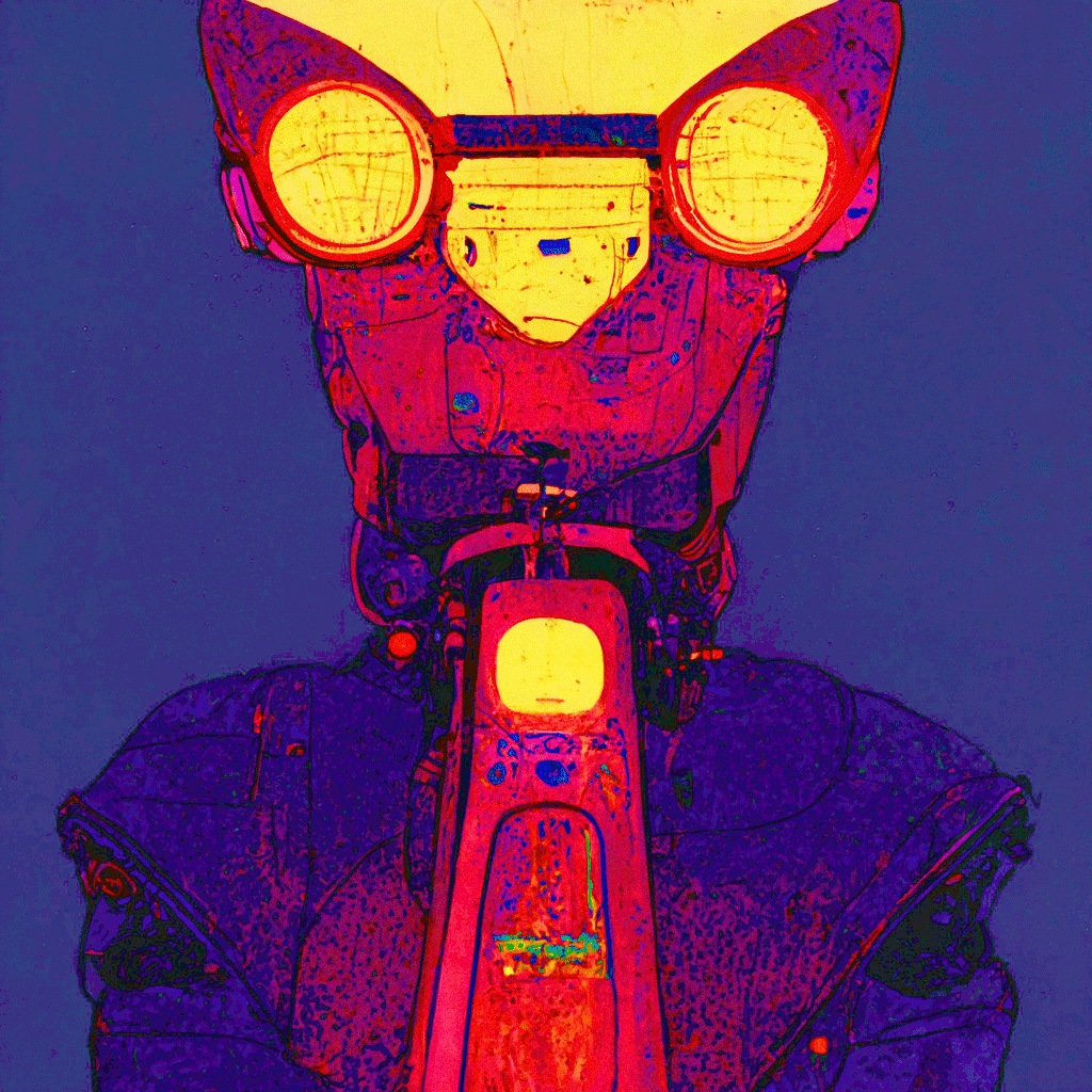 Animated AI art created with Midjourney