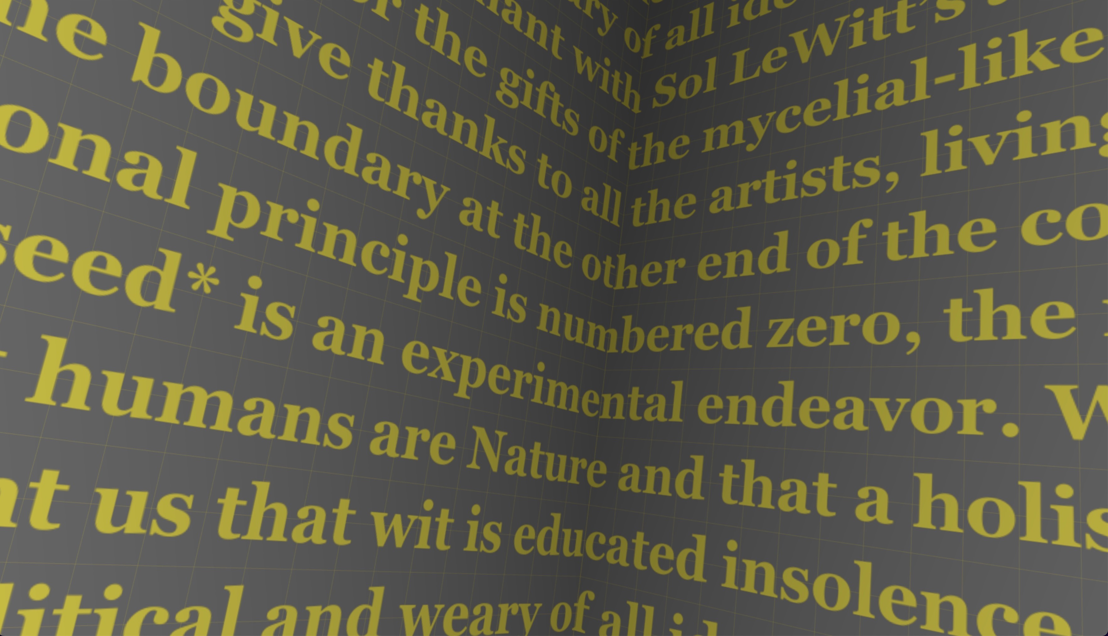 Manifesto of *the seed* — September 2022