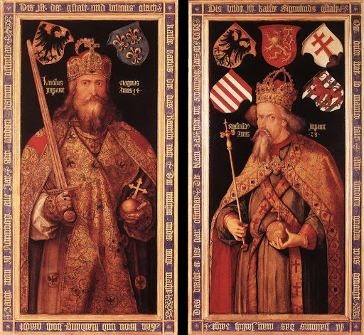 Emperor Charlemagne and Emperor Sigismund, c. 1512