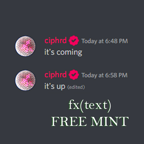 Ciphrd announcing that the fxtext contract has been upgraded
