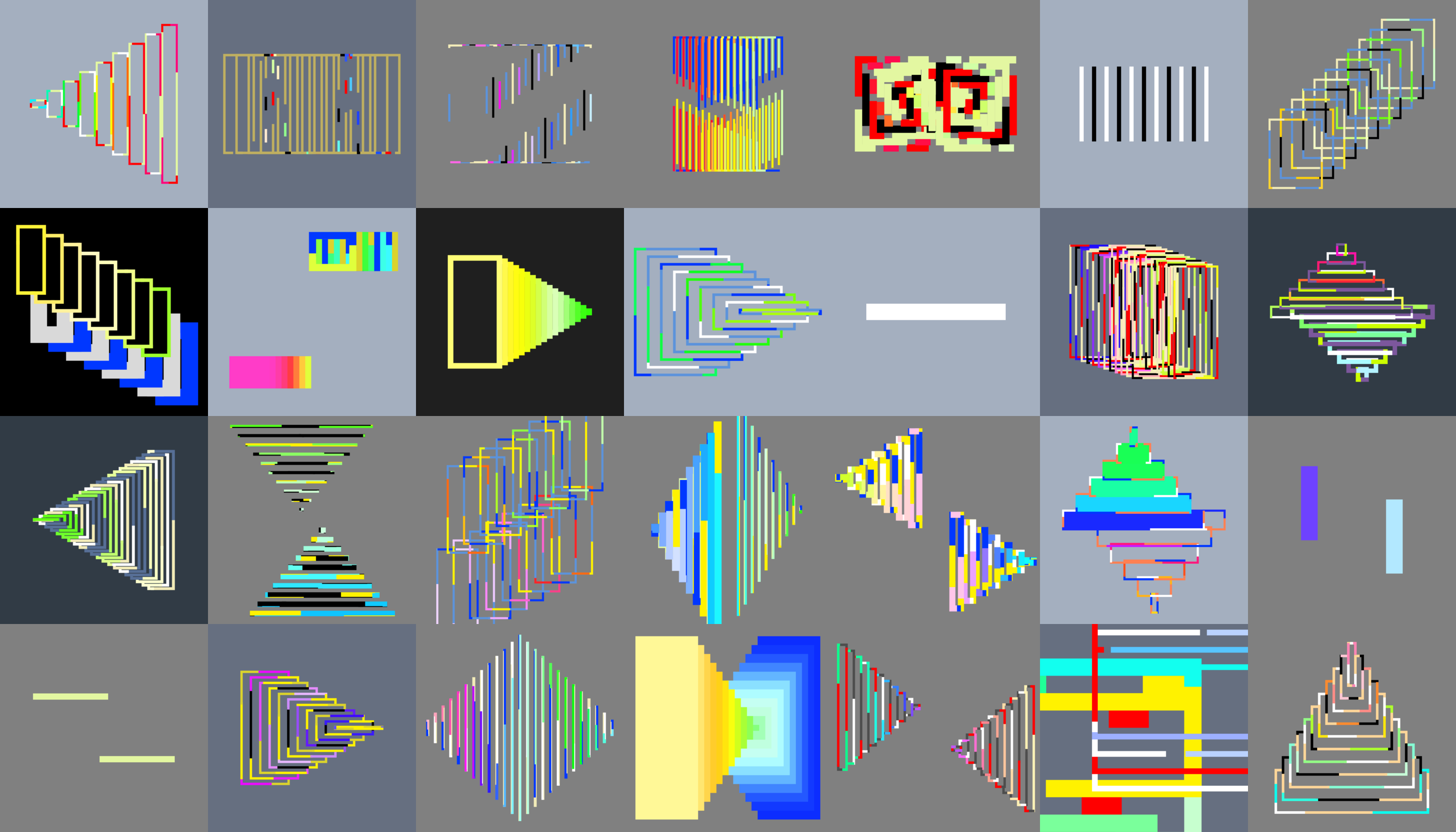 Duet’s first 28 minted iterations.