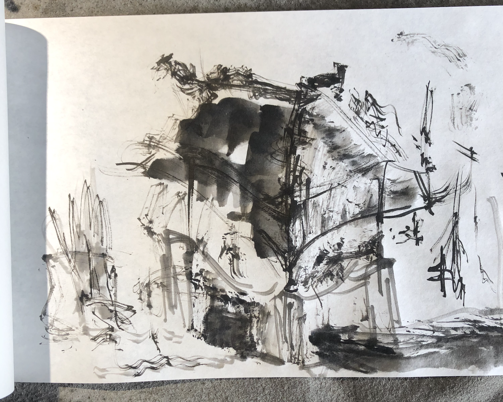 The first sketch of a gate that might have or have not a gate.