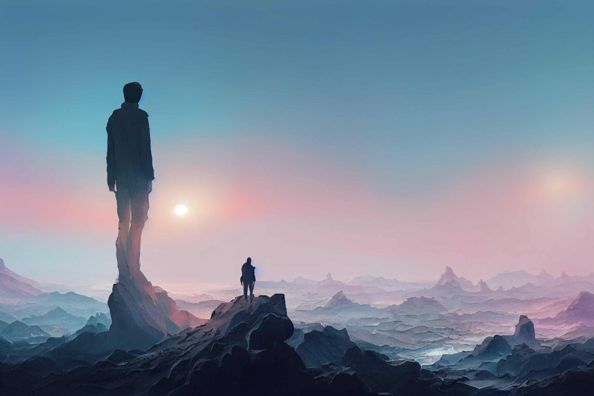 Precipice of the Metaverse - Midjourney.ai