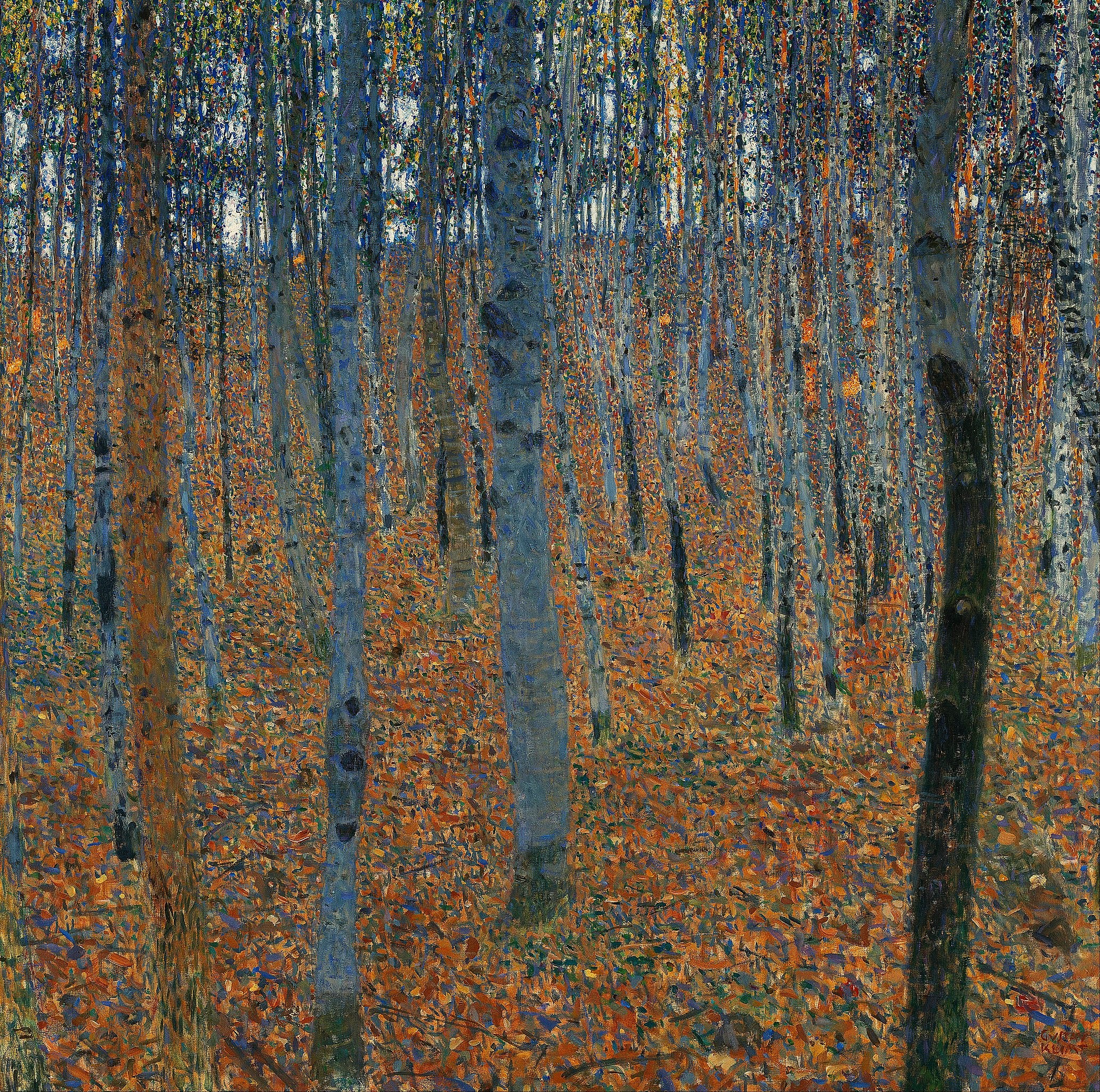 Forest of Beech trees, 1903. By: Gustav Klimt