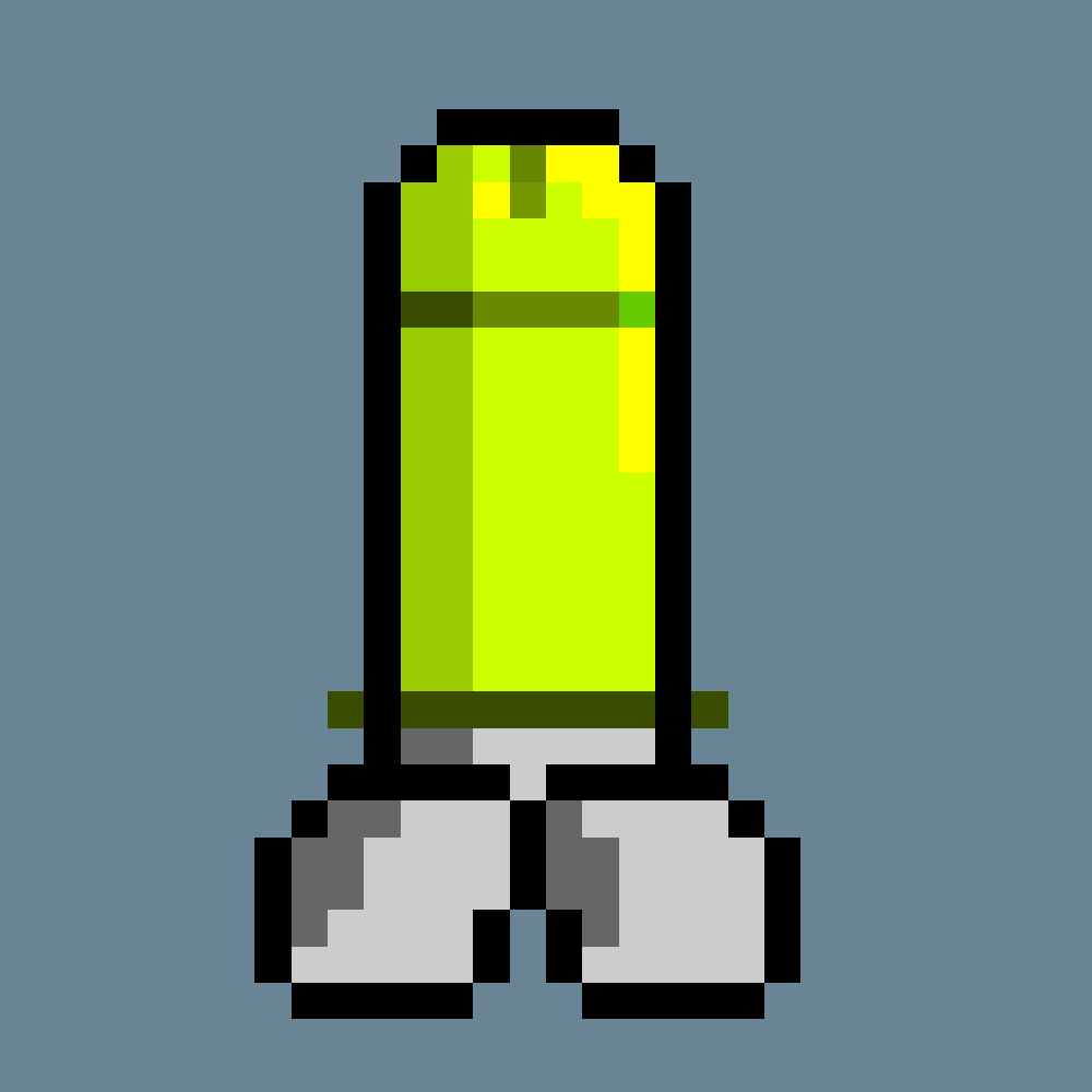 The D1ck #9246 features a green neon-glow condom on a basic white shaft and was minted to celebrate 'The Merge'.