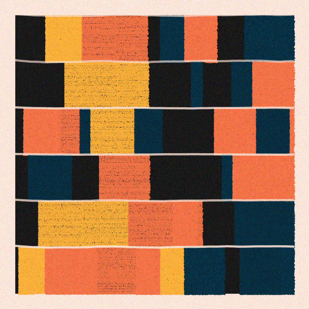 Image of the first tests, with horizontal rectangles
