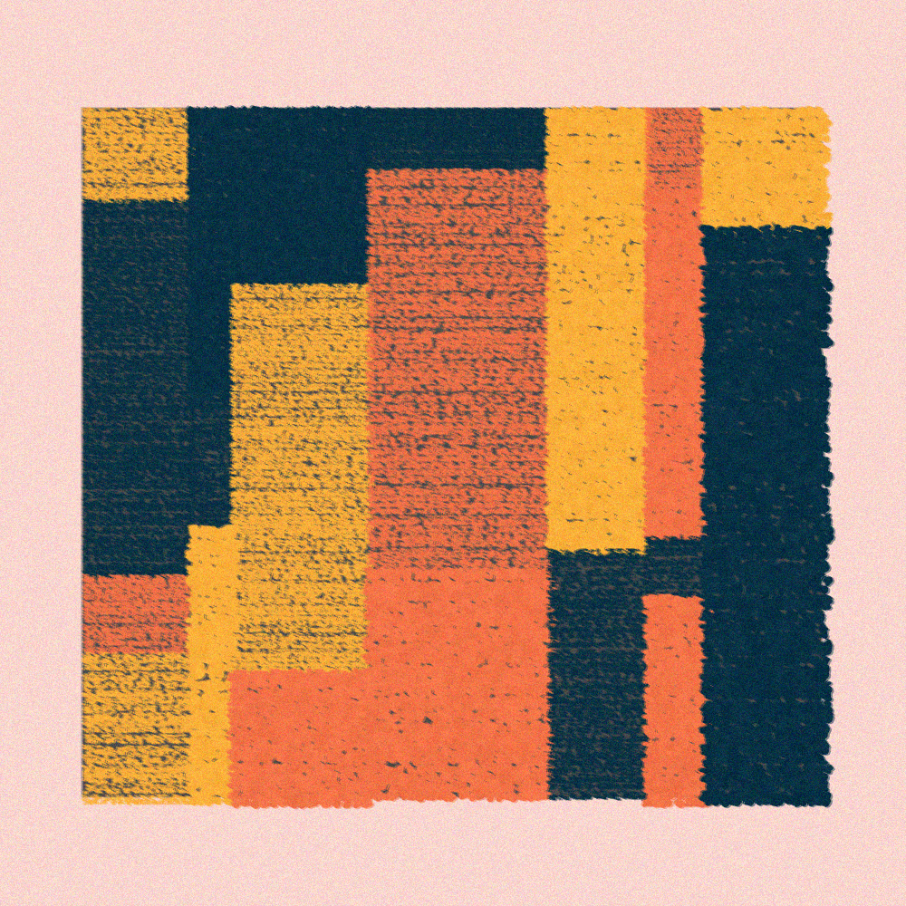 An image of one of the first compositions with vertical rectangles