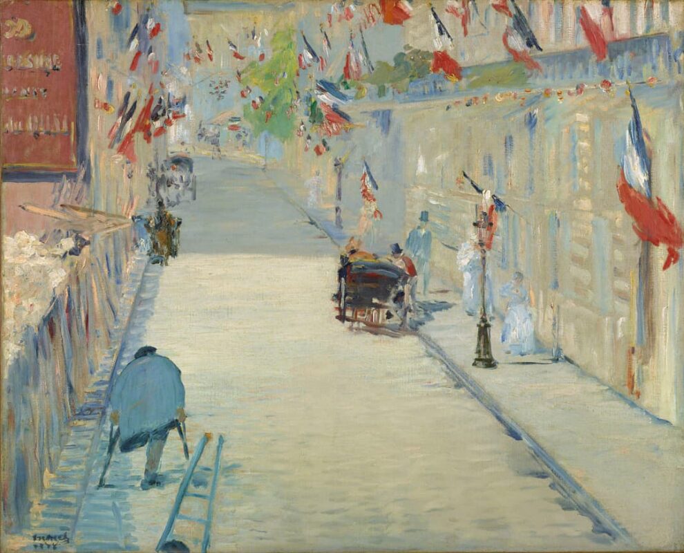 Edouard Manet – La Rue Mosnier aux drapeaux – 1878