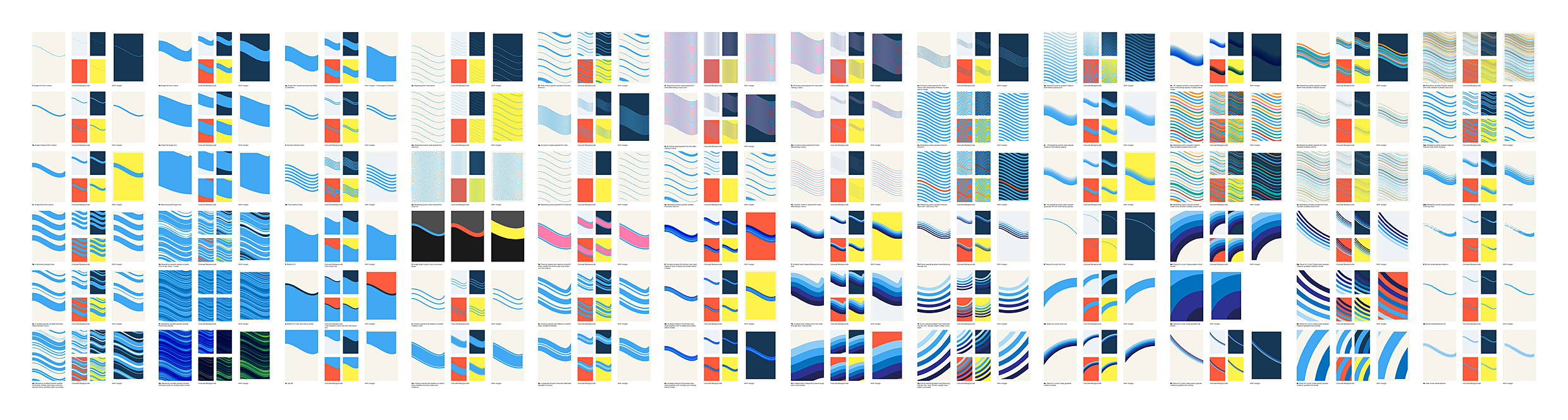 Early tests in Adobe Illustrator based on a single bezier curve
