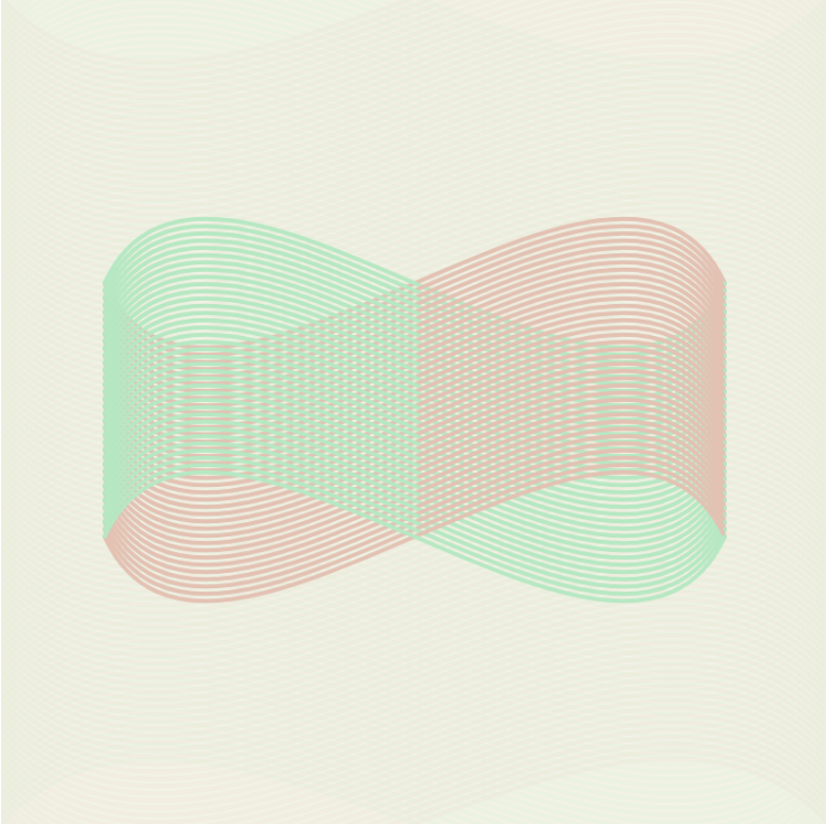 One of the preview iterations of ∞ Infinite shapes of infinity ∞