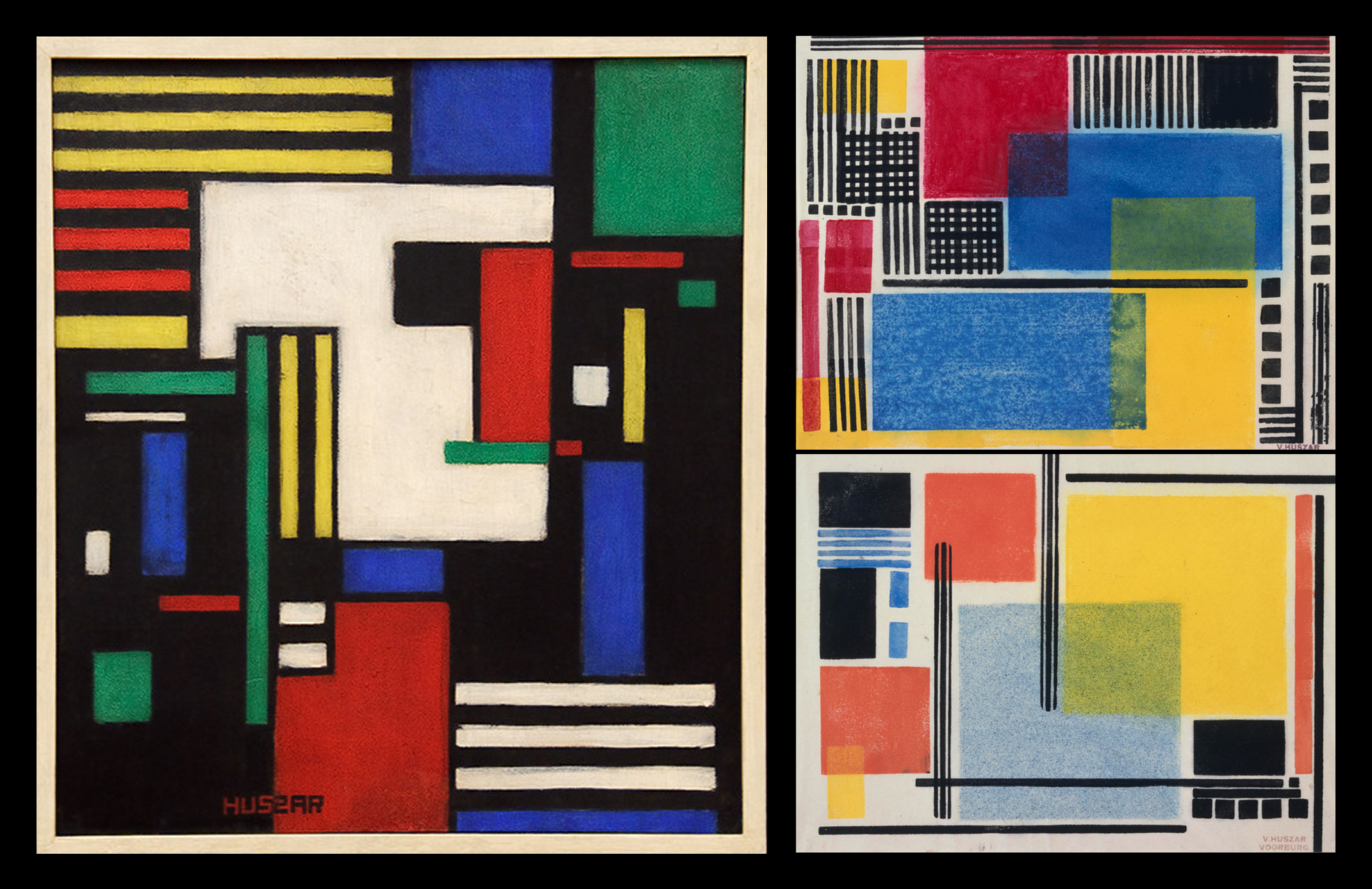 Paintings by Vilmos Huszár 1884 Hungary 1960 Netherlands