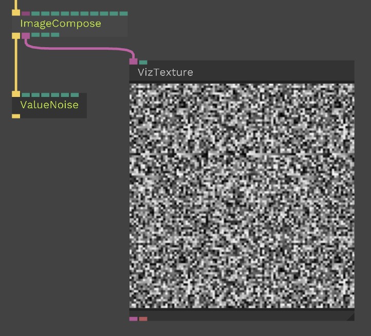 A visualization of Value Noise in Cables.gl.