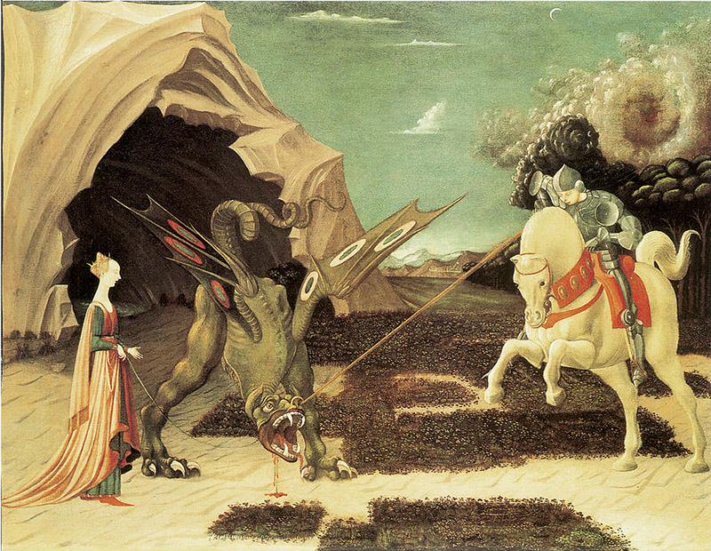 Uccello, Saint Giorge and the Dragon, 1450