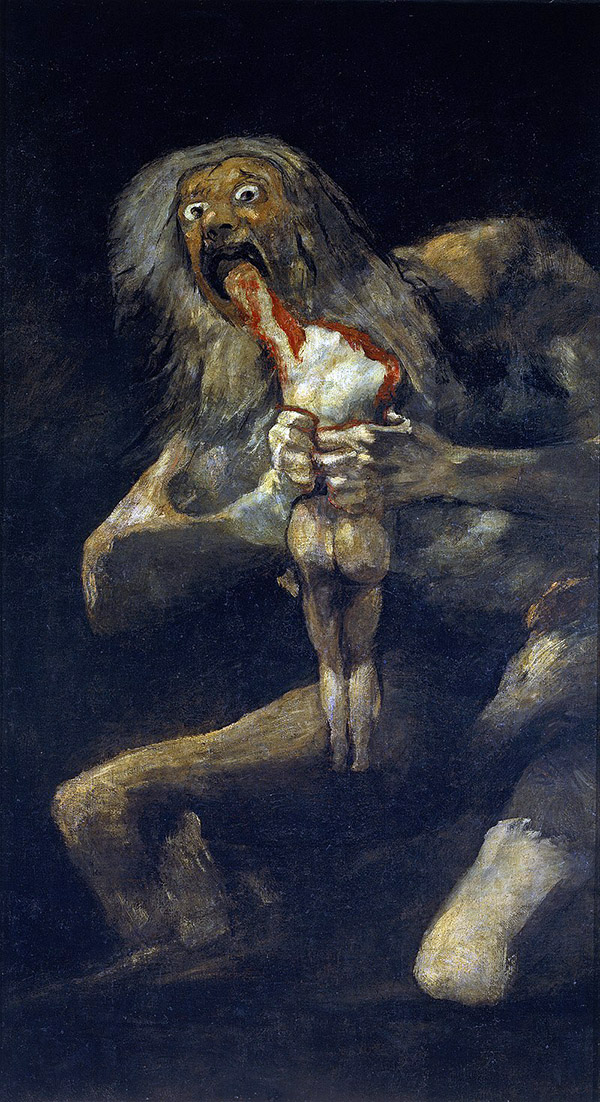 Francisco de Goya y Lucientes, Saturn Devouring His Son, 1819–1823