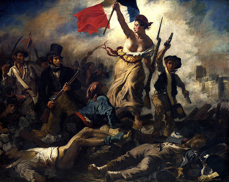 Eugène  Delacroix, Liberty Leading the People , 1830 