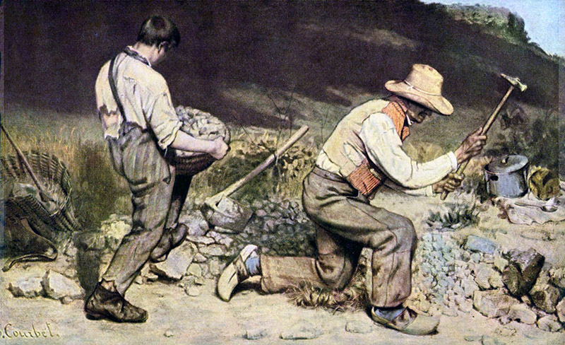 Gustave Courbet, The stonecutters, 1920