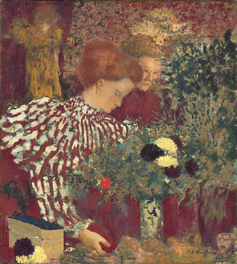 Edouard Vuillard, Woman in a Striped Dress, 1895