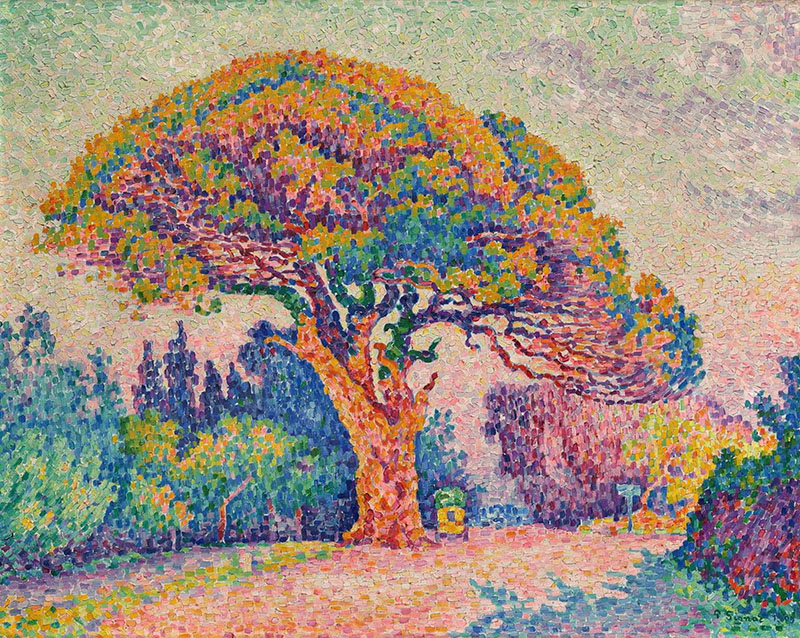 Paul Signac, Pine at St. Tropez, 1909