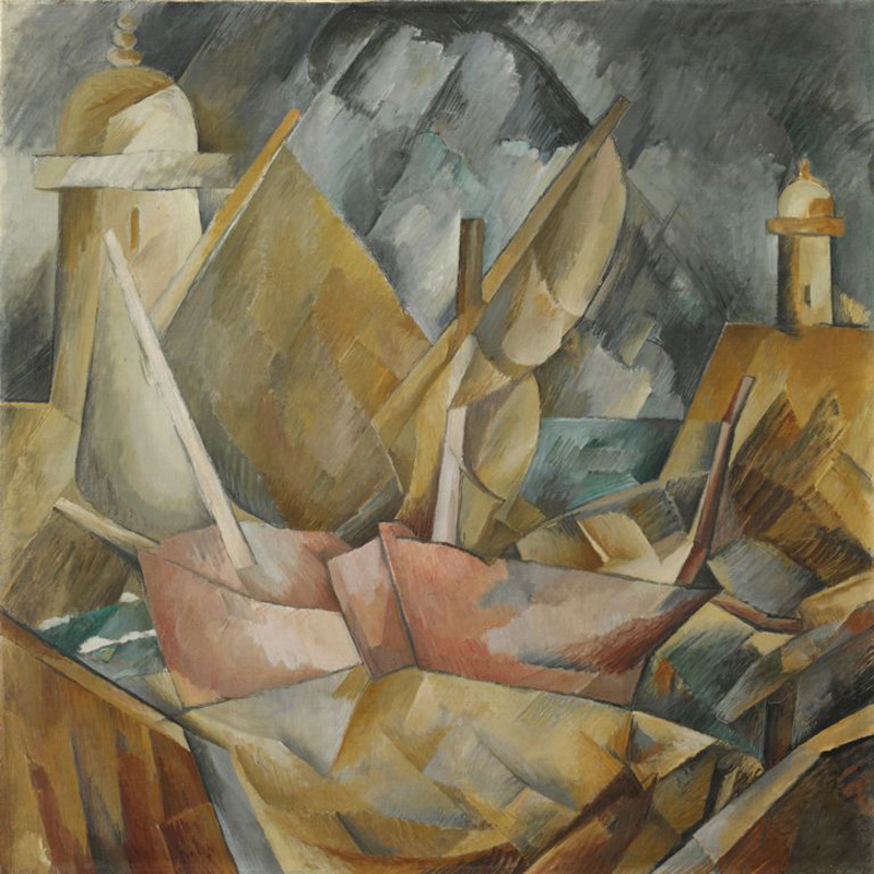Georges Braque, Port en Normandie (Little Harbor in Normandy), 1909
