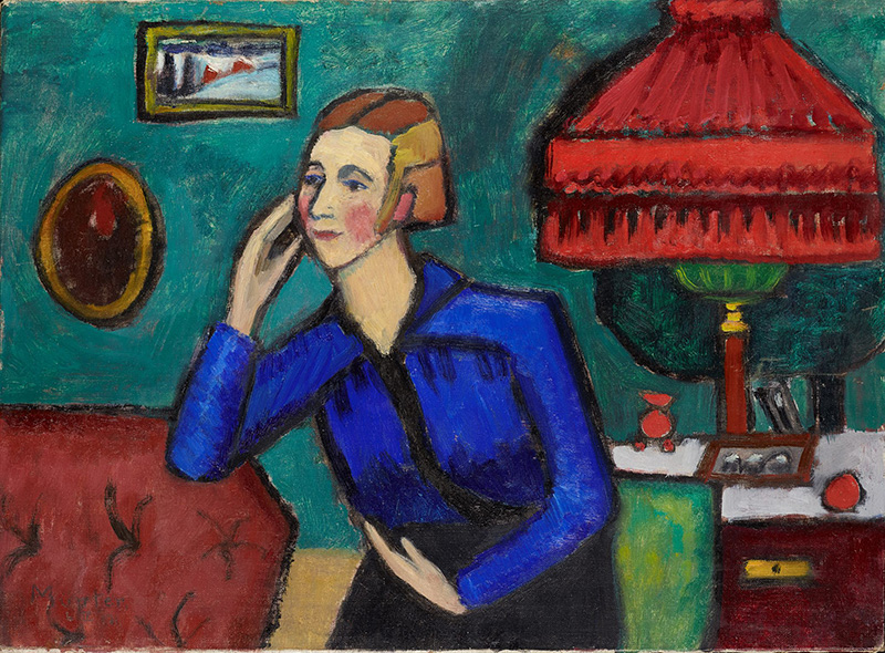 Gabriele_Münter,Die_blaue_Bluse(Frau_Oscar_Olson), 1917