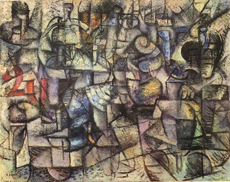 Carlo Carrà,  Rhythms of Objects, 1911