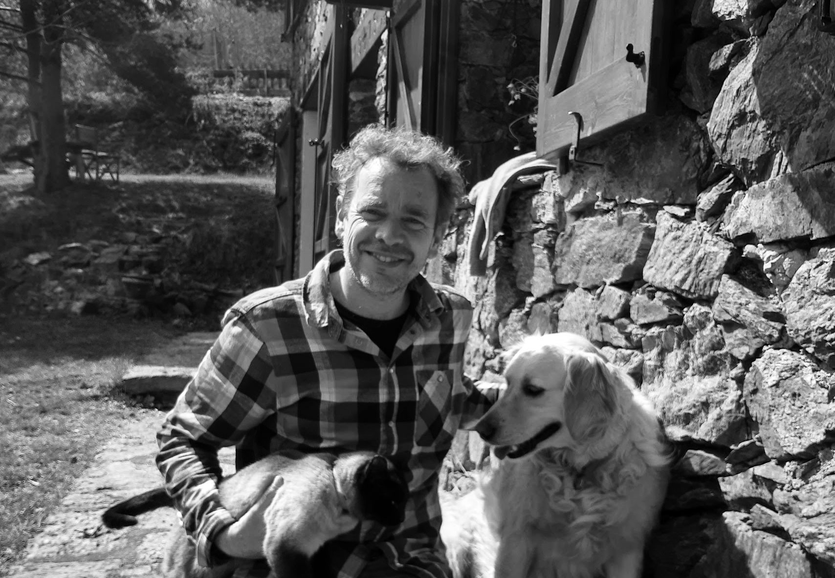 Daniel and some four legged friends