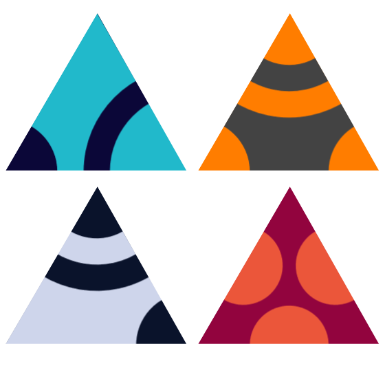 Some examples of triangular designs
