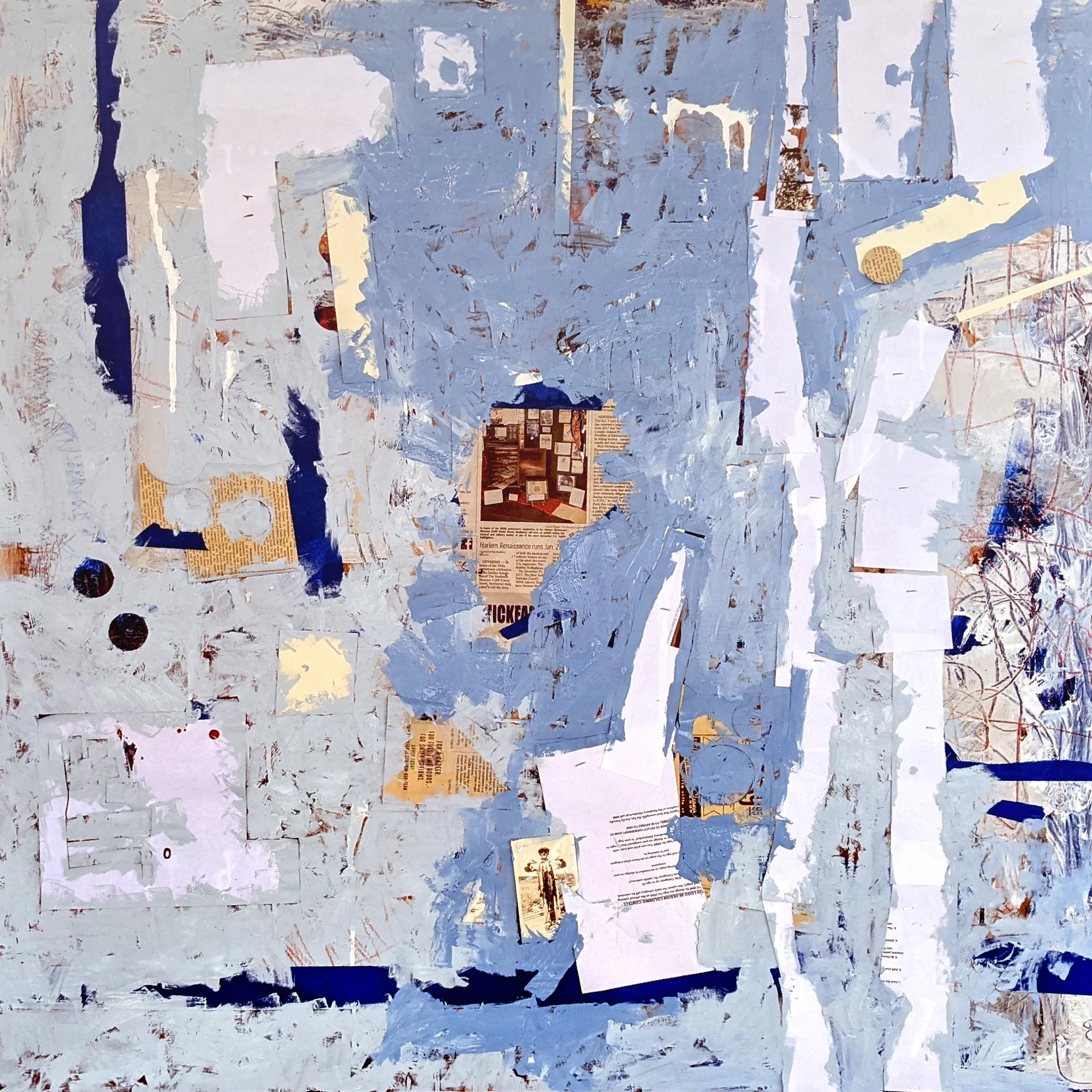 Perpetual 12-30-21 by Robert Matheson. 48"x48" mixed-media on panel.