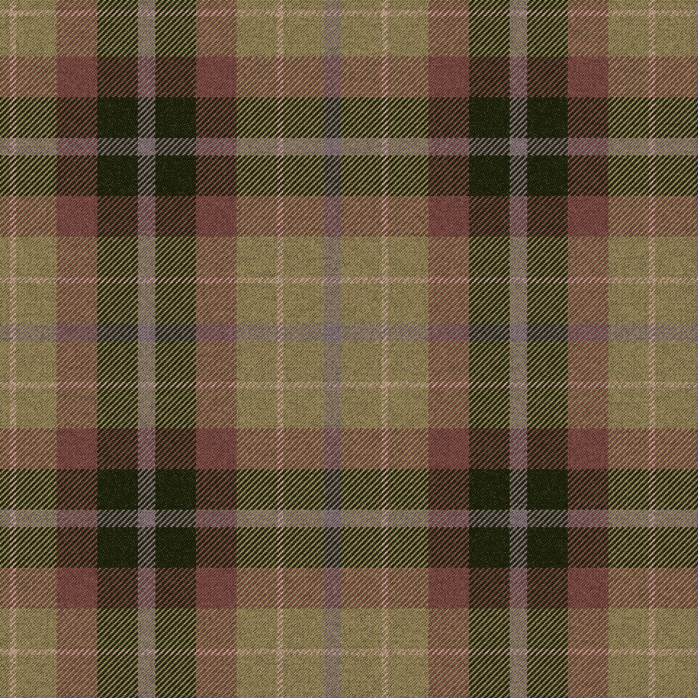 Tartan in soft heather colours