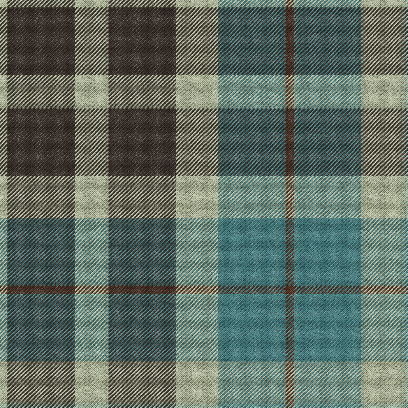 Tartan in natural earth colours