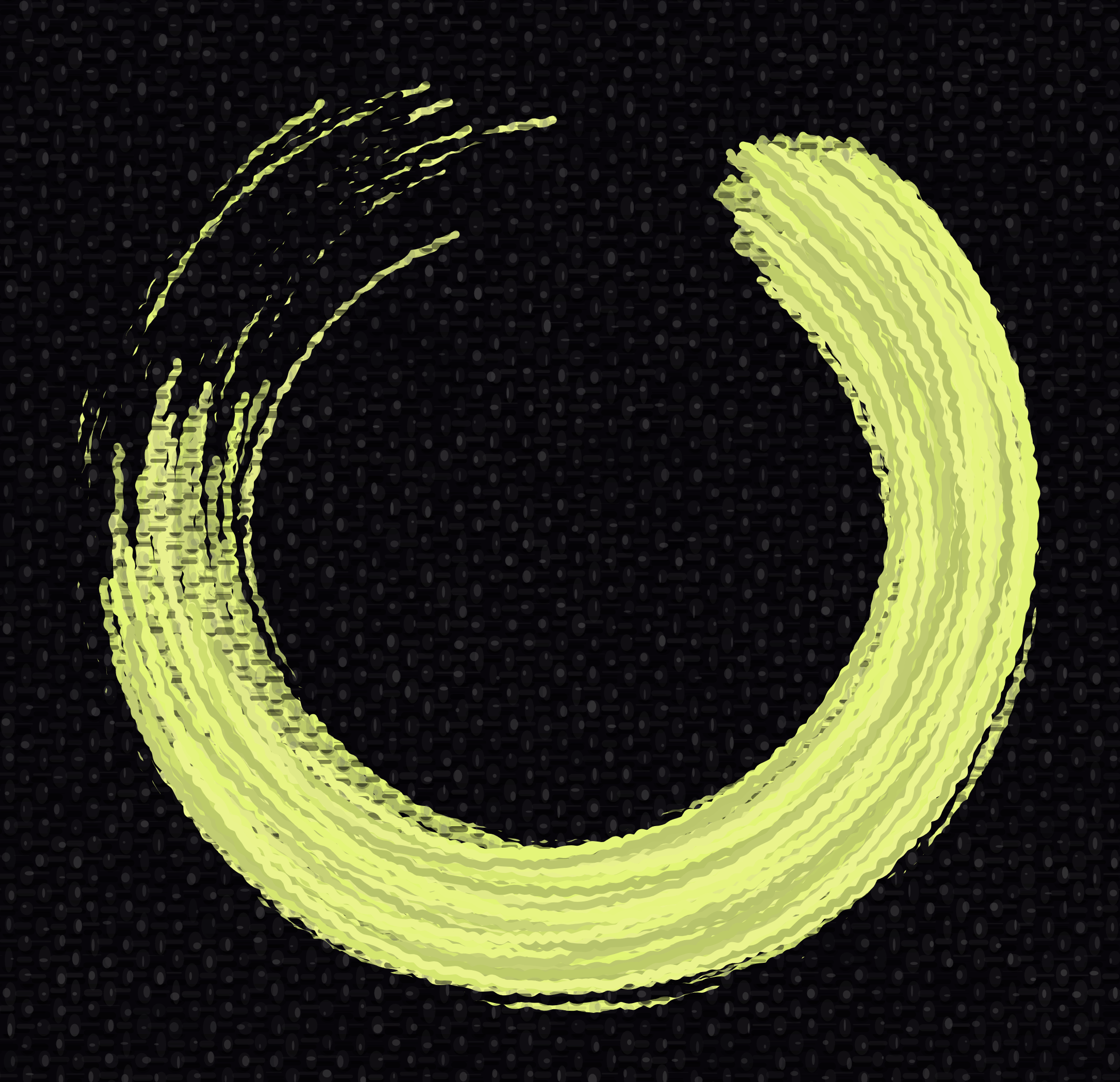 Zen paint magnified