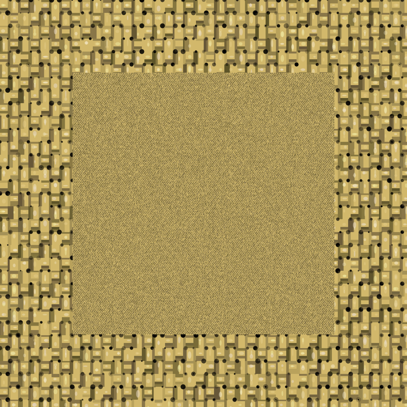 Linen fabric at large and small scale