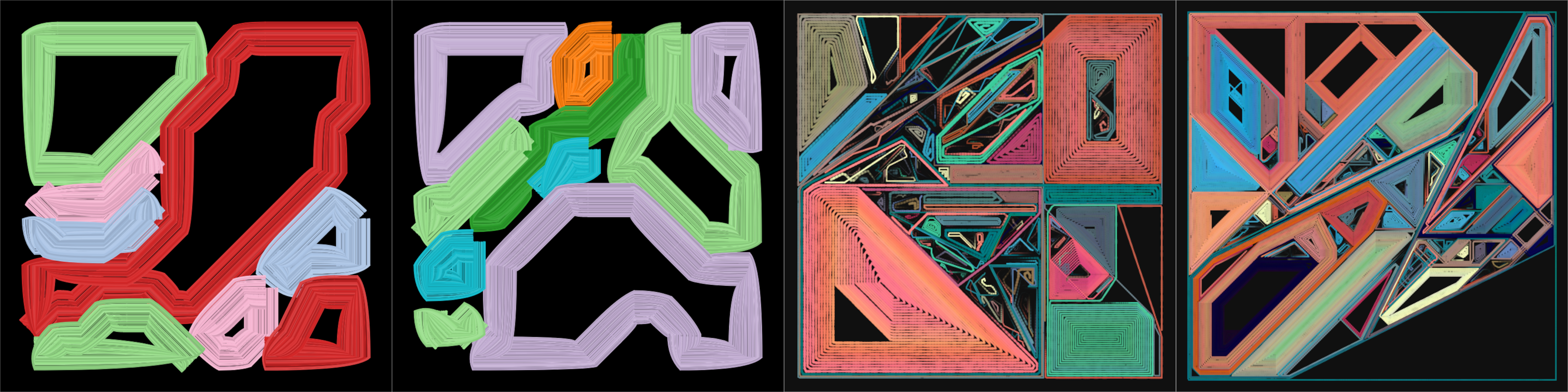 Equilibrium #53 and #24 by @lostpunks / Gate Home #7 and #11 by @gatematemm